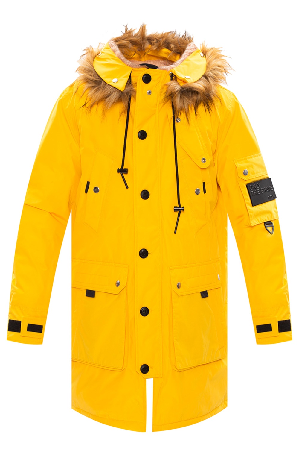 Yellow diesel store jacket